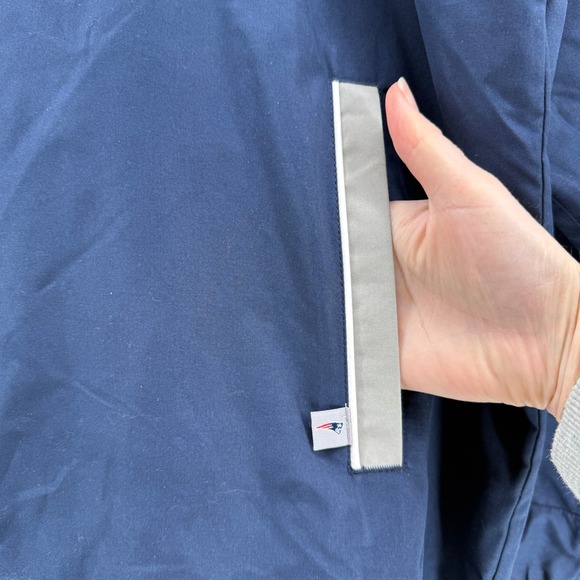 New England Patriots NFL Team Apparel Pullover Windbreaker Jacket Men's XL - Picture 5 of 6